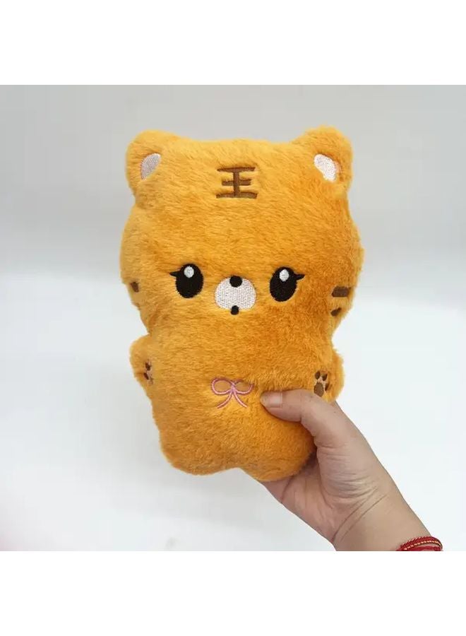 Orange Tiger Fries Plush Pillow Doll Soft Stuffed Animal Toy Kids Birthday Gift - Image 1