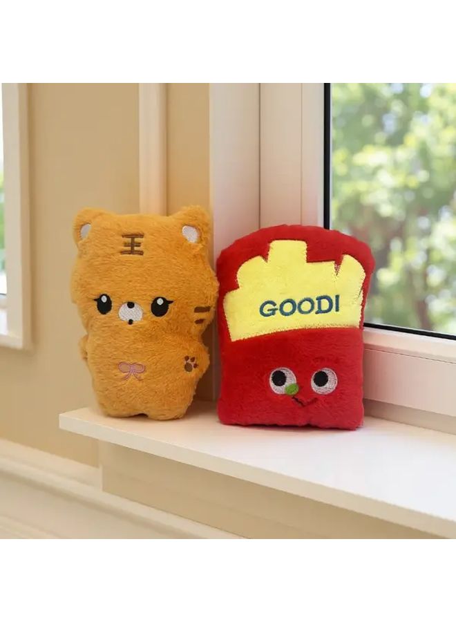 Orange Tiger Fries Plush Pillow Doll Soft Stuffed Animal Toy Kids Birthday Gift - Image 5