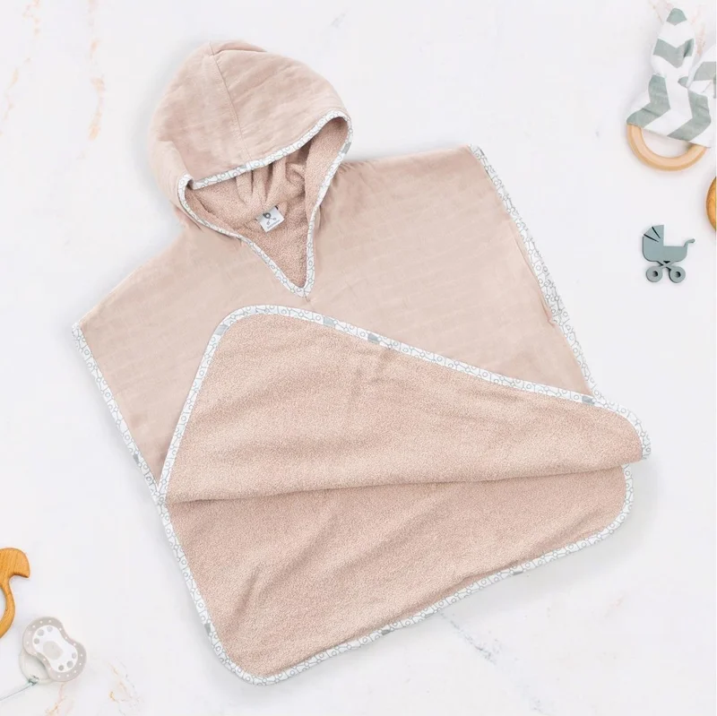 Gezenbebe Hero Muslin & Towel Baby Kids Poncho Bunny