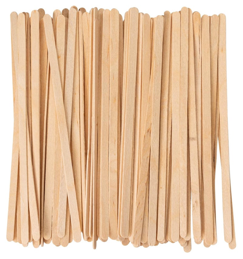 Gusto Comfy Package 500 Count 55 Inch Wooden Coffee Stirrers Wood Stir Sticks Biodegradable EcoFriendly Wood Stirrers for Coffee Cocktails - Image 1