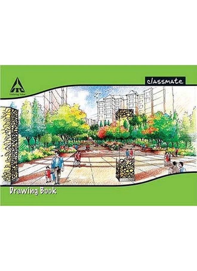 classmate Classmate GSM Classmate A4 Drawing Book with 40 Pages (White, 332) Pack of 3 