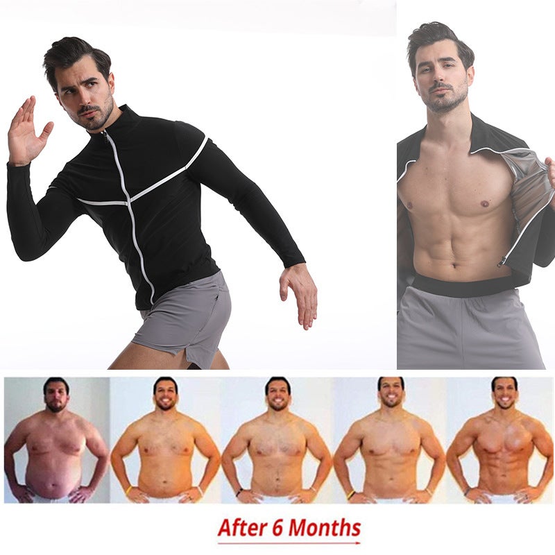 Men's Long Sleeve Sauna Suit Top - Image 2