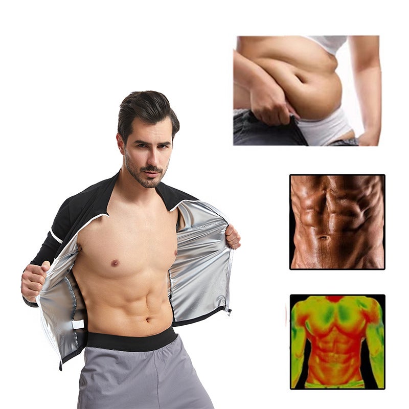 Men's Long Sleeve Sauna Suit Top - Image 3