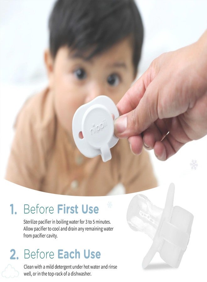 Nippii Freezable Orthodontic Pacifier for Teething - Orthodontic Design Teething Pacifier for Baby Teething Relief - Medical Grade Silicone Pacifier - Image 5