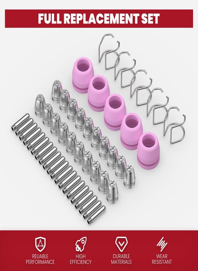 bestarc AG60P Plasma Cutter Consumables Cutting Torch Tip Nozzles Kit 50PCS - Image 5