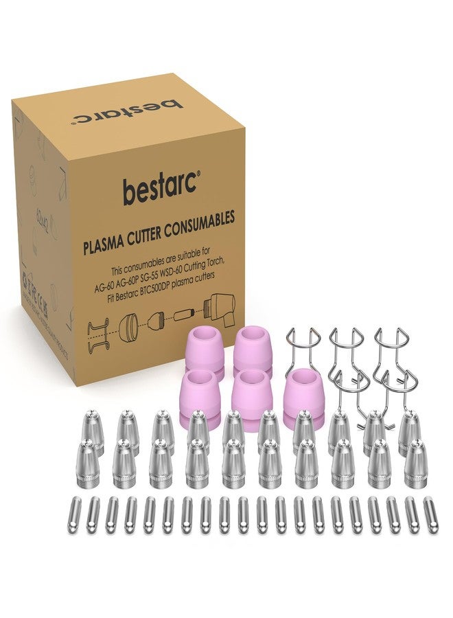 bestarc AG60P Plasma Cutter Consumables Cutting Torch Tip Nozzles Kit 50PCS - Image 1