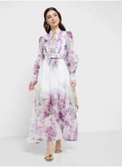 Abstract Print Dress