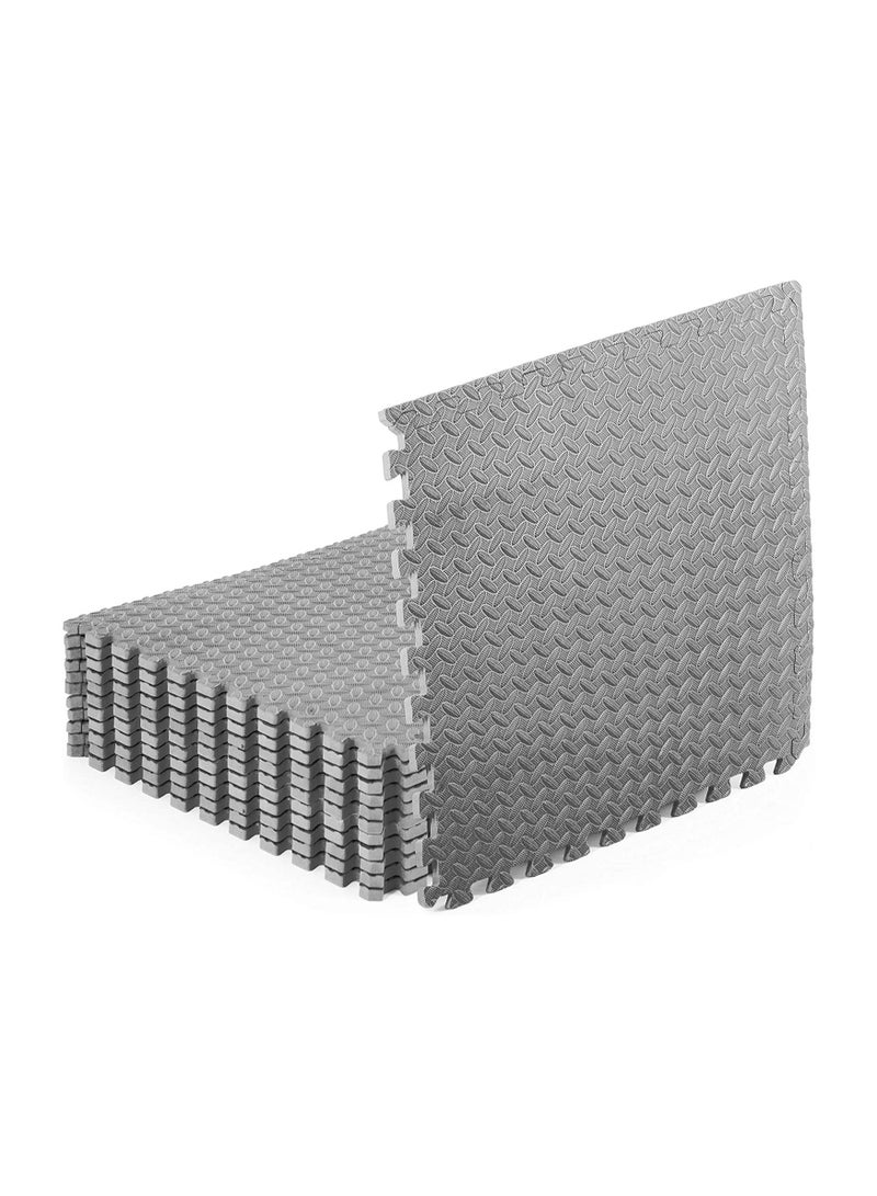 Grey Puzzle mat for Soft Flooring, Each tile 60x60x1.0cm Pack of 4 tiles - Image 1
