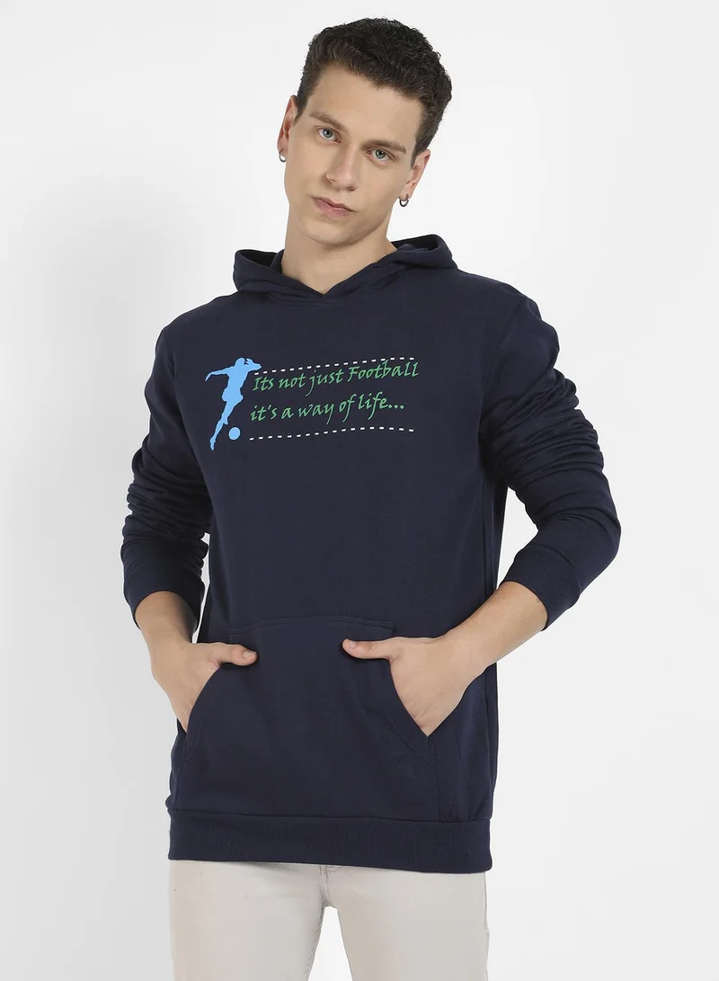 كامبوس سوترا هودي رجالي مطبوع بنمط كرة القدم