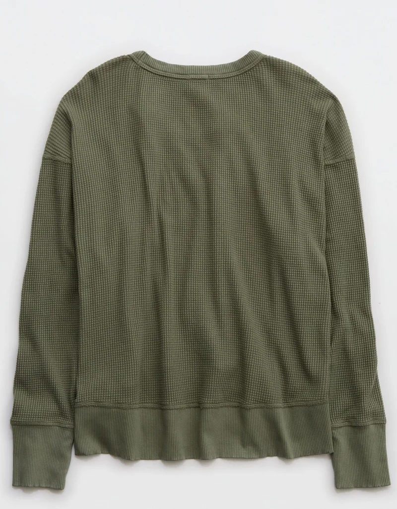 Aerie  OFFLINE By Aerie Oversized Wow! Waffle T-Shirt for Women | Best Price UAE