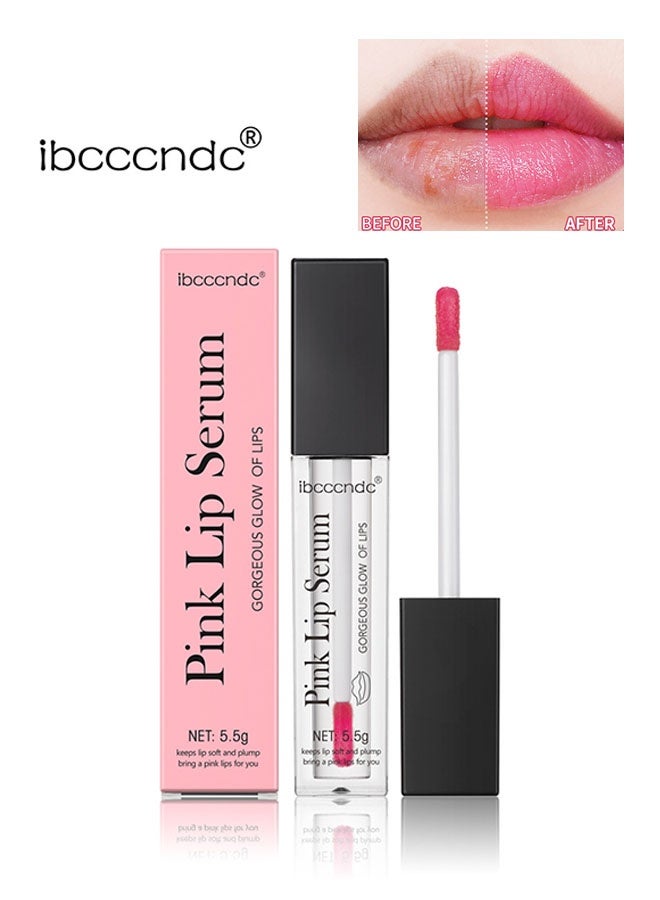 ibcccndc Pink Lip Serum5.5g, Magic Colour Changing Lip Gloss, Hydrating Pink Lip Plumper, Colour Changing Lip Oil, Lip Ink, Long Lasting Moisture and Repair, Lip Care - Image 1