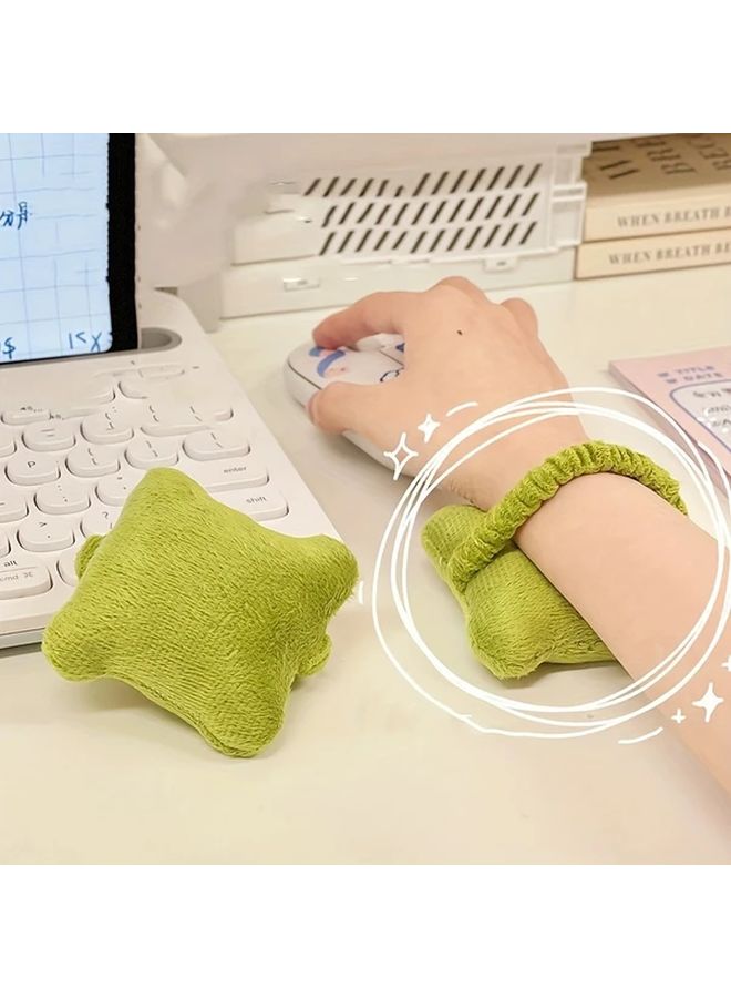 Green Wrist Cushion Support For Mouse Keyboard Office Typing Wear Resistant Pillow - Image 1