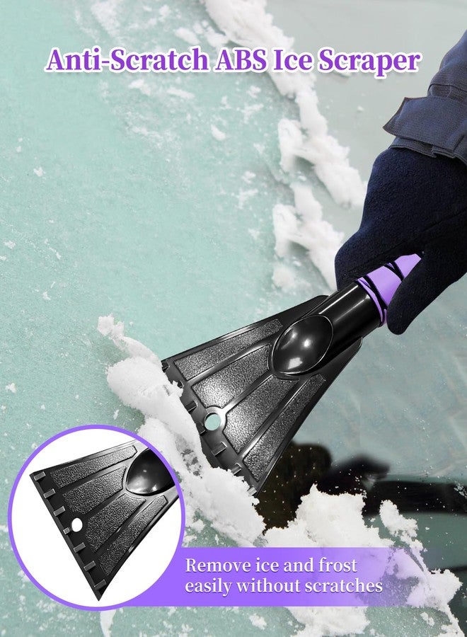 HEEYA 42.2 Inch Ice Scraper and Brush for Car, Snow Brush and Ice Scraper for Windshield Window, Car Snow Scraper with Foam Grip for SUV Truck Jeep Vehicle - Purple - Image 5