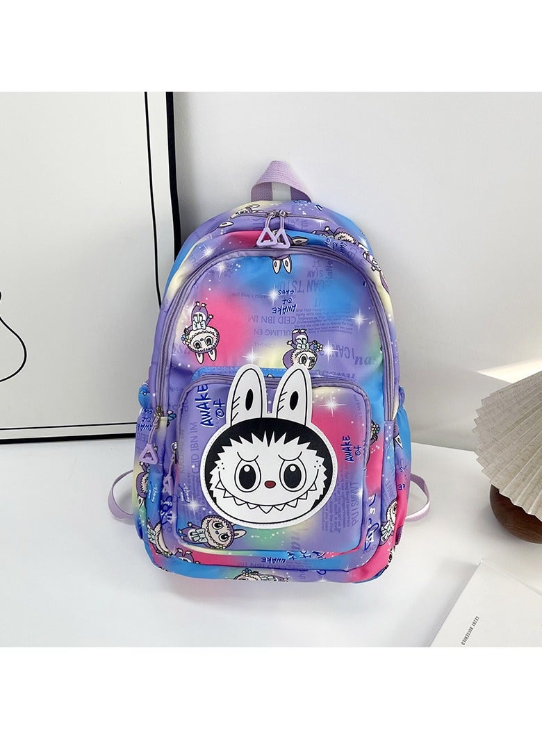 Children's Cartoon Printed Labubu Schoolbag Boy Girl Elementary School Student Backpack Light Versatile Schoolbag 43*34*13CM