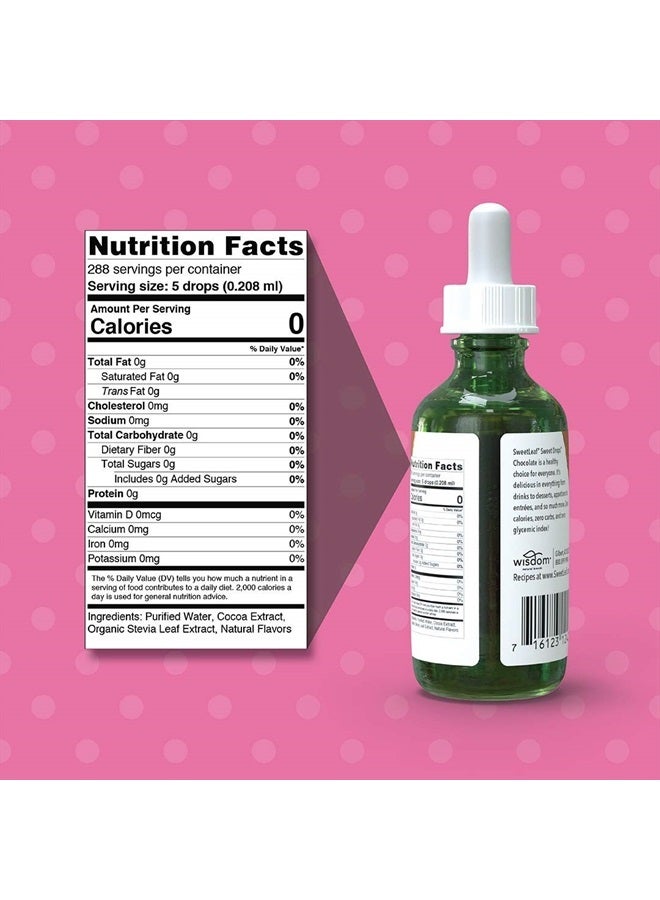 SweetLeaf Liquid Stevia Chocolate 2 Ounces - Image 2