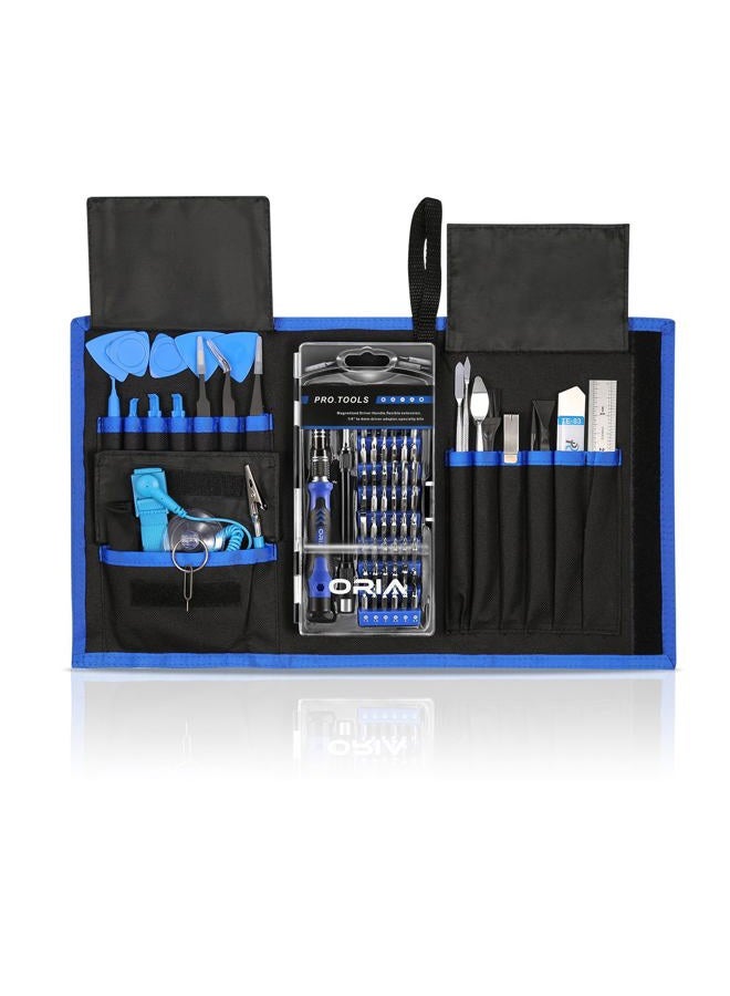 ORIA Screwdriver Set, Magnetic Driver Kit, Professional Repair Tool Kit, 76-in-1 Precision Screwdriver Kit with Portable Bag, Flexible Shaft, for iPhone 8, 8 Plus/ Cellphone/ Game Console/ Tablet - Image 1