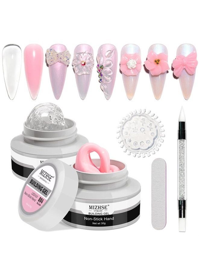 Solid Builder Gel for Nails, Clear Pink Hard Gel Extension Builder Nail Kit, Non-Sticky 3D Sculpture Diy Nail Art Design - pzsku/Z6A758DF1BDCE174CB30BZ/45/_/1686555393/c2b557d8-61b5-490f-b462-811226c79b2a