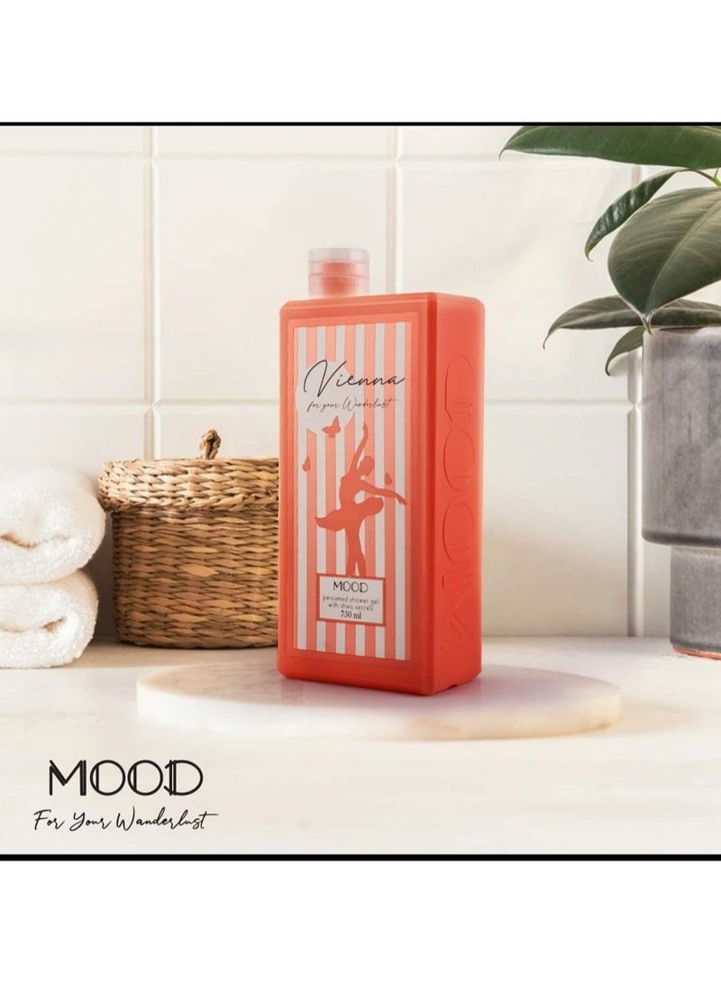 موود مود شاور جل فيينا 750 جرام + لوفه متعدده الالوان - Image 2