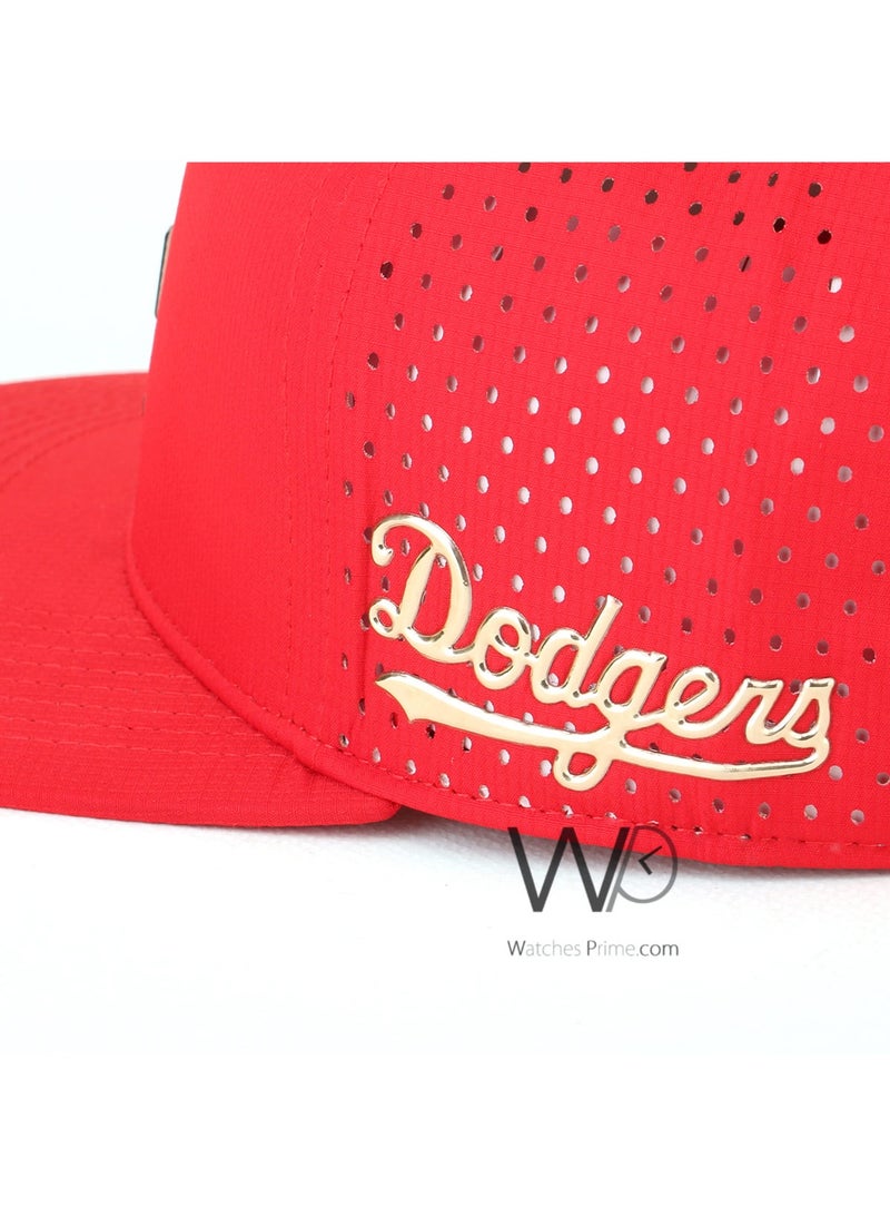 LA Dodgers LA Los Angeles Red Snapback Cotton Flat Hip Hop Cap  - Image 3