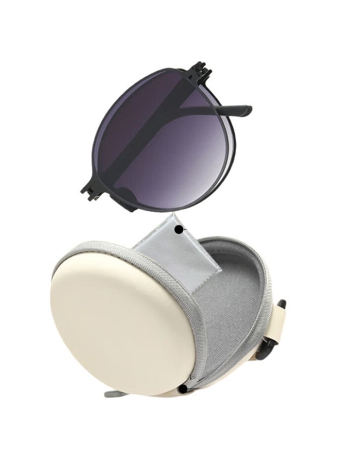 Eyes Portable Folding Sunglasses Women Non-Polarized Uv Protection Men High-End Minimalist Style Sunset Sunglasses - Image 1