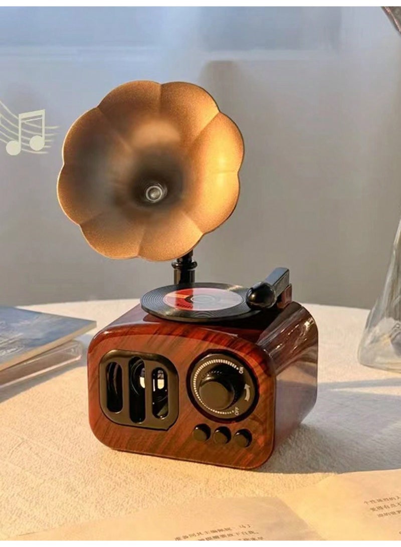 صندوق موسيقي بتصميم الغرامافون العتيق – تصميم فونوغراف كلاسيكي مع آلية يديوية – لا يحتاج إلى بطاريات – يعزف ألحانًا كلاسيكية – مثالي لتزيين المنزل، المكتب، والتسريحة – هدية فريدة لعيد الحب، عيد الميلاد، والمناسبات الخاصة - Image 2