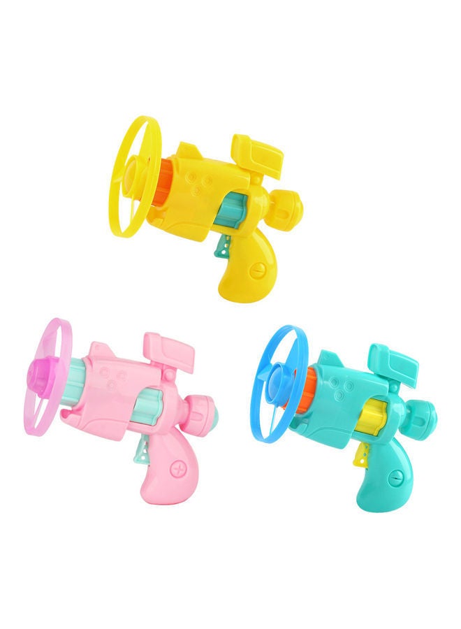 NIBEMINENT 3-Piece Flying Wheel Pistol Toy Set 11.5x10.5x3cm - Image 1