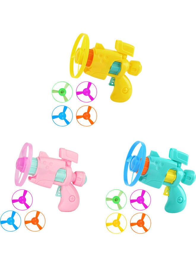 NIBEMINENT 3-Piece Flying Wheel Pistol Toy Set 11.5x10.5x3cm - Image 4