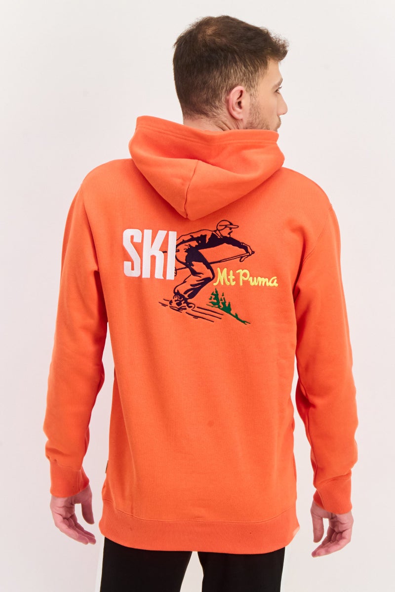 PUMA Men Sportswear Fit Outdoor Hoodies, Dark Papaya - Image 2