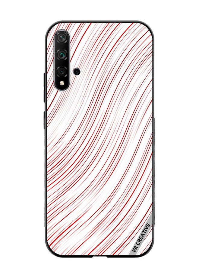 VR CREATIVE Protective Case Cover For Huawei Nova 5T Strips Design Multicolour - Image 1