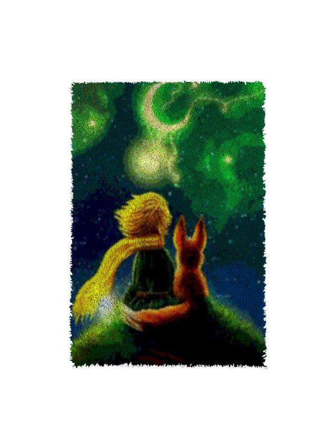 Loquat DIY Latch Hook Kits Rug Embroidery Carpet Set with Crochet Needlework Crafts Shaggy Latch Hook Kit for Kids Beginners  - Image 1