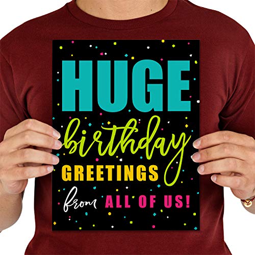 Canopy Street Huge Birthday Greeting / 8.5 x 11 Large Greeting Card/Jumbo Birthday Greeting From Group - Image 5