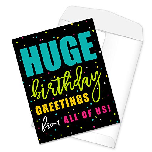 Canopy Street Huge Birthday Greeting / 8.5 x 11 Large Greeting Card/Jumbo Birthday Greeting From Group - Image 1