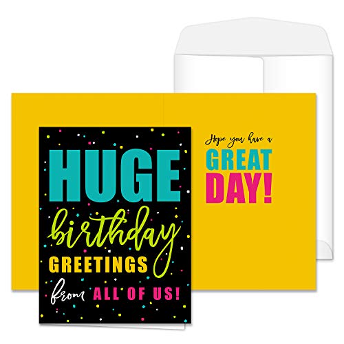 Canopy Street Huge Birthday Greeting / 8.5 x 11 Large Greeting Card/Jumbo Birthday Greeting From Group - Image 3
