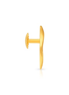 Malabar Gold and Diamonds 22k 916 Purity Gold Studs Earrings for Women DZER409Y  - Image 2