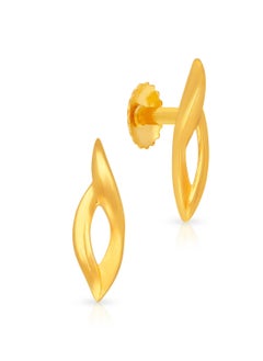 Malabar Gold and Diamonds 22k 916 Purity Gold Studs Earrings for Women DZER409Y  - Image 1