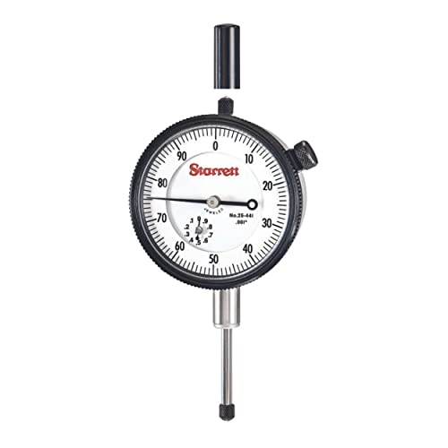 Starrett 25 Series Dial Indicator with Bearings and Lug-On-Center Back (0-100 Dial Reading, 0-1") - Image 1