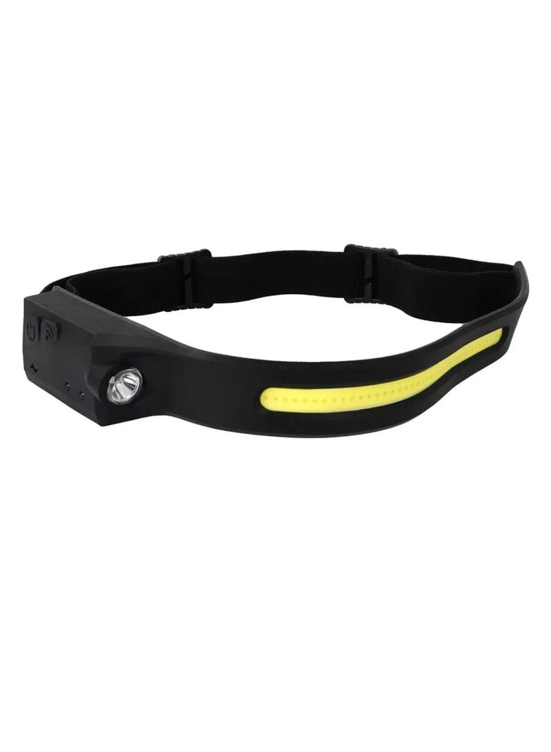 DIGI CORE Rechargeable Headlamp COB LED Rechargeable Headlamp Lightweight Design Safety Light Waterproof Induction Head Flashlight For Running Camping Riding - Image 1