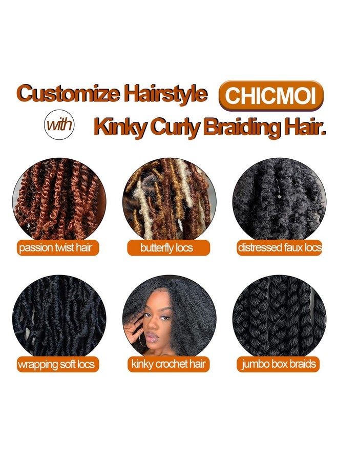 Chicmoi Marley Twist Braiding Hair 16 Inches Springy Afro Twist Hair 30# Kinky Twist Hair For Braiding Pre Separated Spring Twist Hair Synthetic Curly Braiding Hair Extensions (16 Inch (Pack Of 8), 30#)… - Image 2