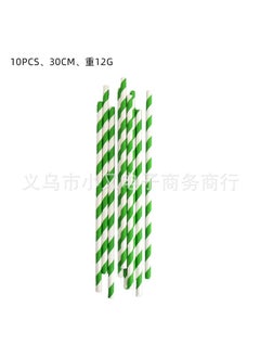 Generic Super Bowl rugby American Football childrens birthday party tableware paper plate tissue tablecloth decoration party supplies Green stripe paper straw 10PCs 