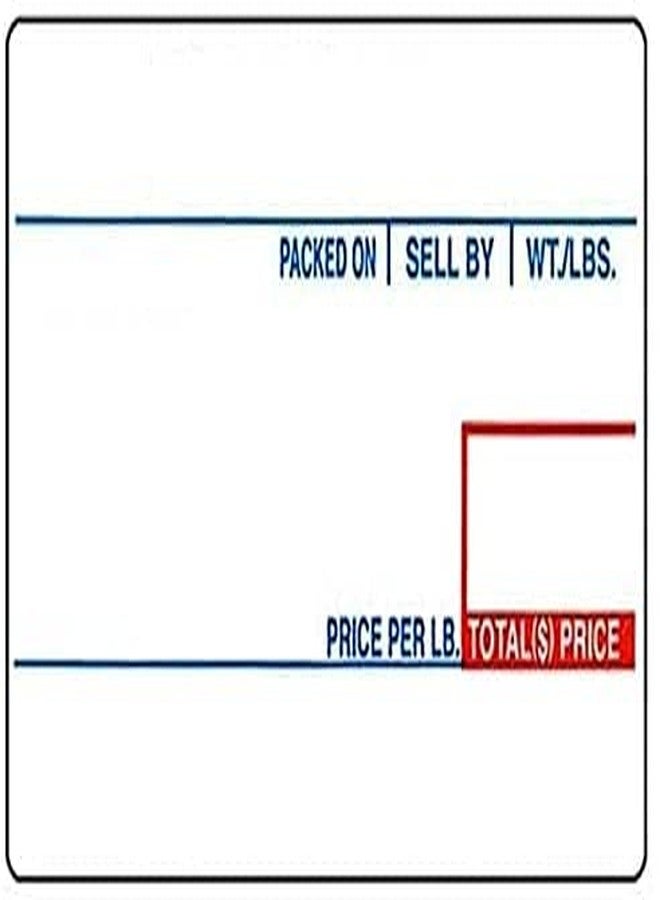 VisionTechShop LST-8010 Printing Scale Label, 58 x 40 mm, UPC 12 Rolls of 700 Labels - Image 1