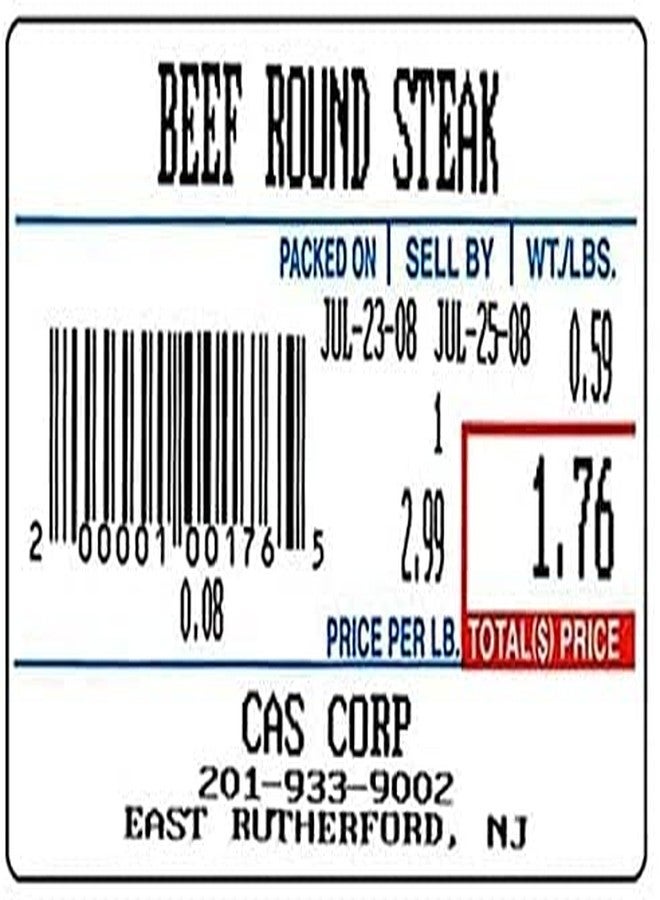VisionTechShop LST-8010 Printing Scale Label, 58 x 40 mm, UPC 12 Rolls of 700 Labels - Image 2
