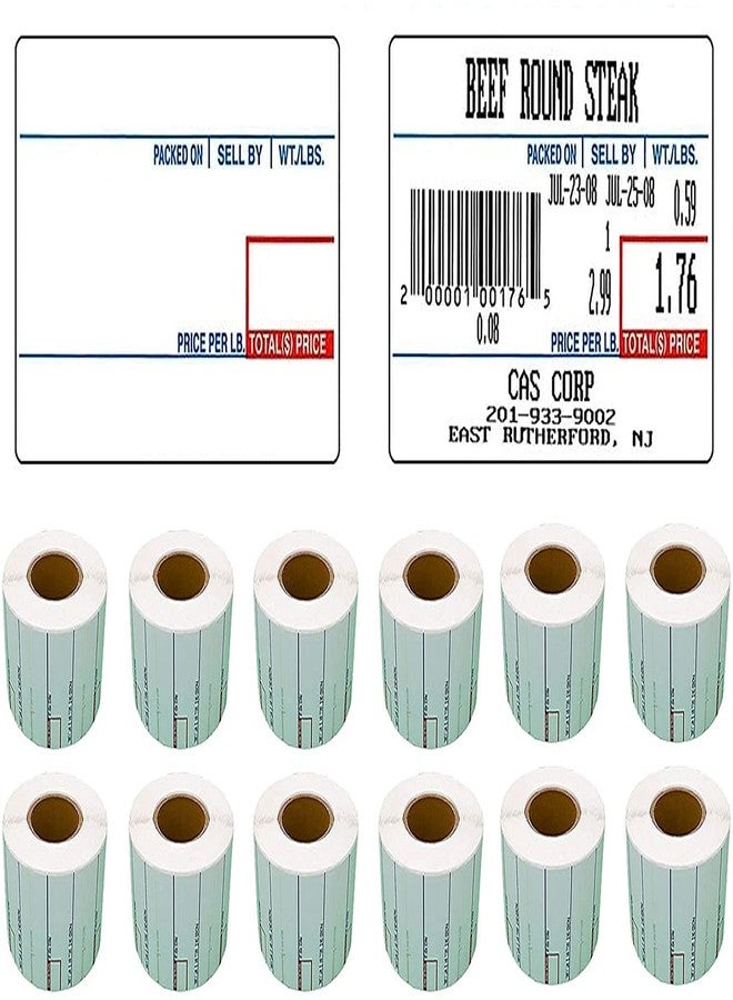 VisionTechShop LST-8010 Printing Scale Label, 58 x 40 mm, UPC 12 Rolls of 700 Labels - Image 3