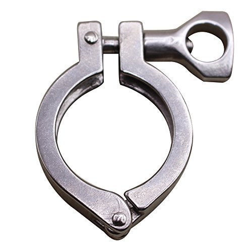 DERNORD Stainless Steel 304 Single Pin Heavy Duty Tri Clamp with Wing Nut for Ferrule TC 1.5 Inch (Tube OD 1" to 1-1/2") - Image 2