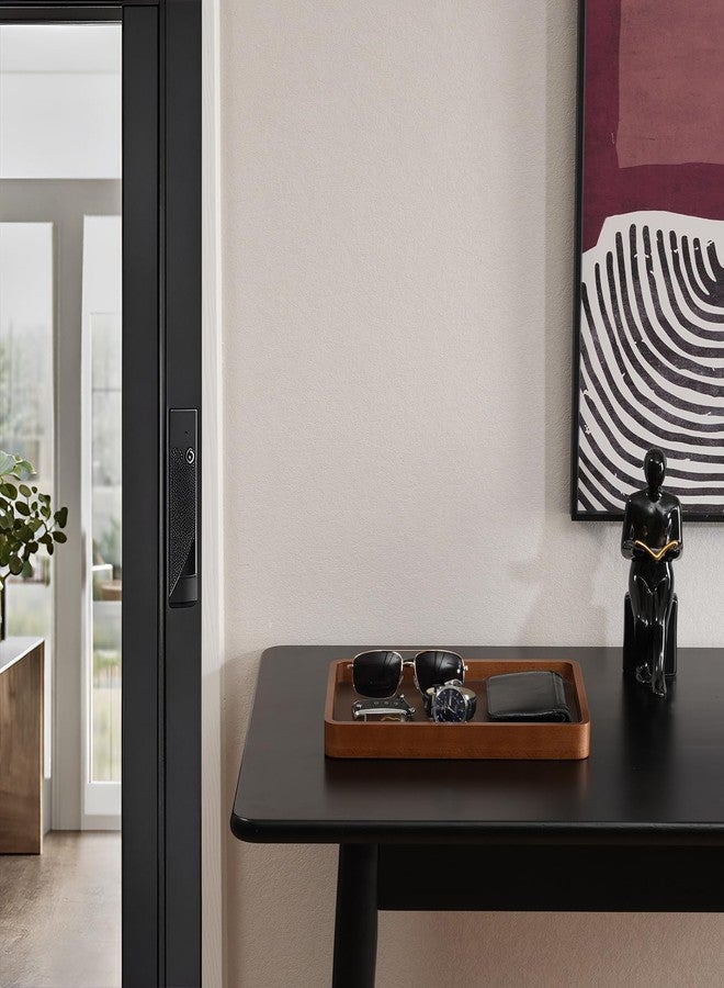 ProCase Wooden Valet Tray for Men, Wood Catch-All EDC Organizer, Nightstand, Entryway Bedside Dump Holder, for Wallets, Keys, Watches, Phones, Loose Change, Trinkets -Darkbrown - Image 2