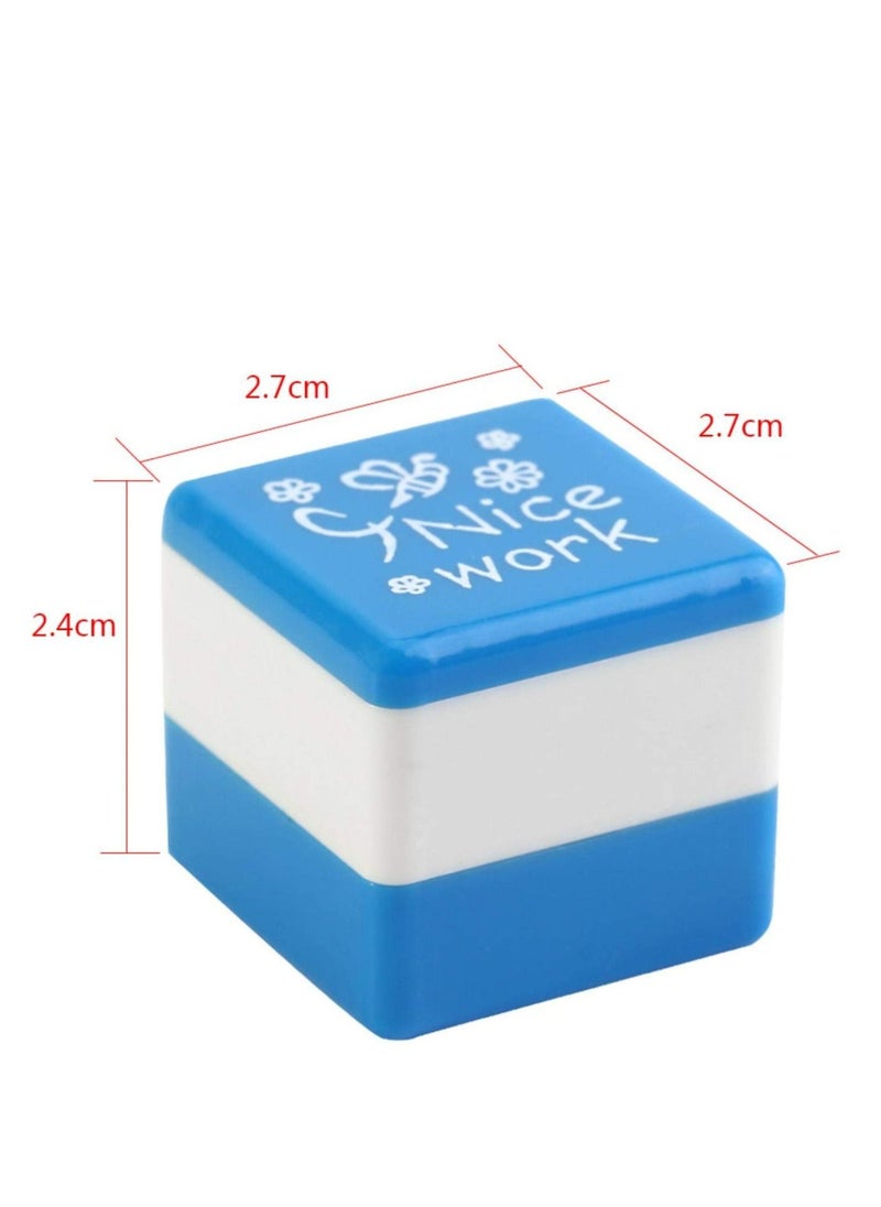Self-Inking Stamps, DIY Cartoon Reward Stamps Praise Stickers Teacher Motivational  Stamp Set (6 Pieces) - Image 5