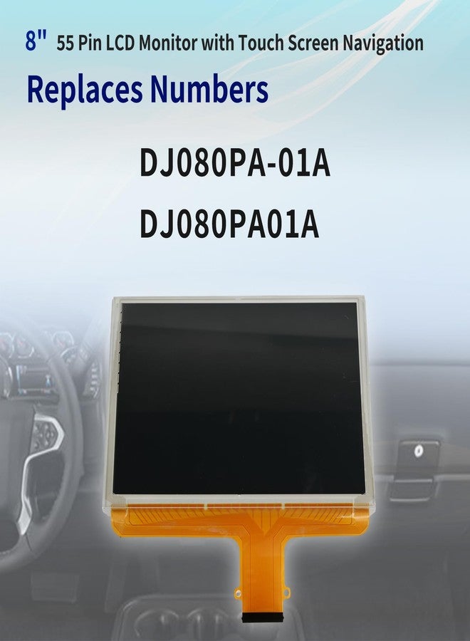 Getfarway 8" 55 Pin LCD Monitor with Touch Screen Navigation DJ080PA-01A Fit for Chevrolet Silverado Suburban Tahoe Colorado for GMC Sierra Yukon Acadia Terrain Canyon 2015 2016 2017 2018 2019 - Image 3