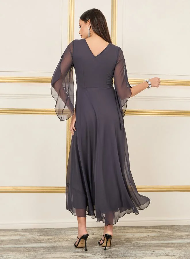 Styli Chiffon A-Line Dress
