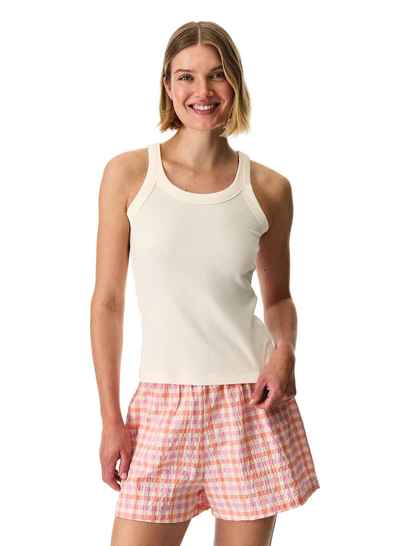 Penti Women's Cotton Lounge Solene Sleeveless Tank & Shorts Set - Pink