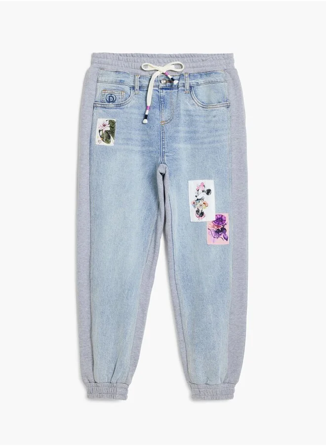 DESIGUAL Minnie Mouse Jogger Jeans
