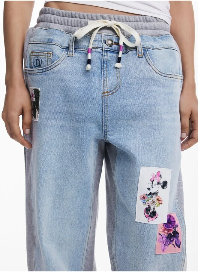 DESIGUAL Minnie Mouse Jogger Jeans